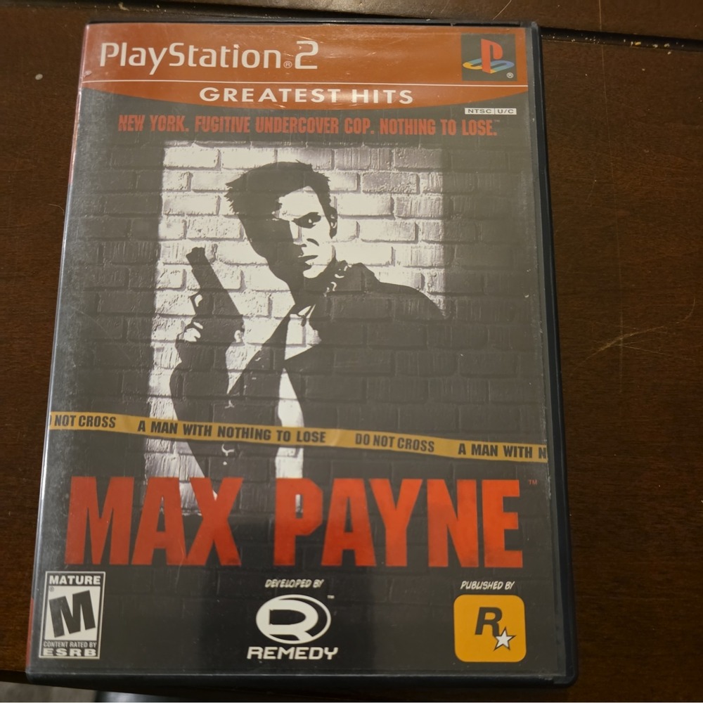 Max Payne (Sony PlayStation 2, PS2) Tested W/Pic, CIB, Authentic